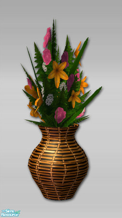 Sims 2 — Lucia Flower Vase - Recol 01  by Shakeshaft — Part of a recolour set of my Lucia Lounge, fabrics in sand, light