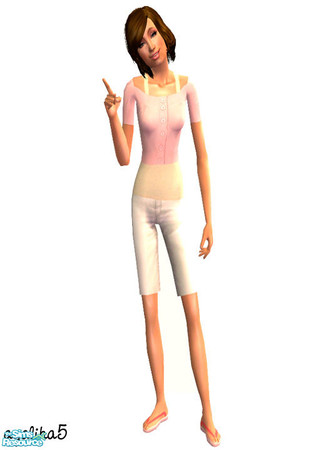 Sims 2 — Teen Girly Girl Outfits - 5 by agaliha5 — mesh by Slice is required. 