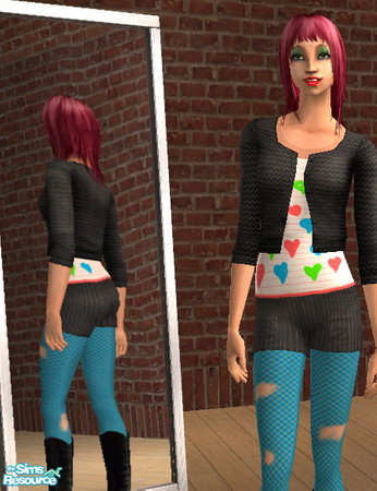 Sims 2 — Heart Shirts - Blue by Lain88 — 