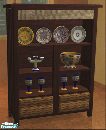 Sims 2 — Hacienda Dining Room - Mexican Dining Di by Elize-37sims — Part of the Hacienda Mexican Diningroom. A Mahogany