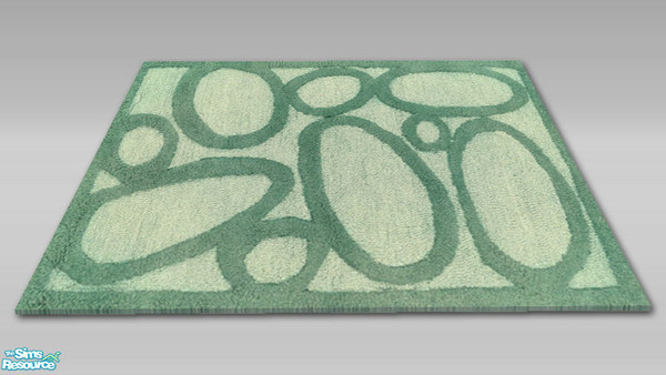 Sims 2 — Lucia Rug - Recol 03  by Shakeshaft — Part of a recolour of my Lucia Lounge Set, with a hint of Mint and