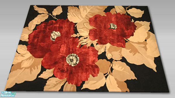 Sims 2 — Lucia Lounge Rug - 01 by Shakeshaft — Part of a modern contemporary lounge set, comprising of a Sofa, Loveseat