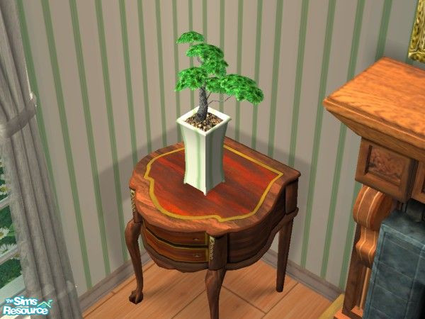 Sims 2 — Sage Green and Gold Dining Room - Plant by foxysensei — 