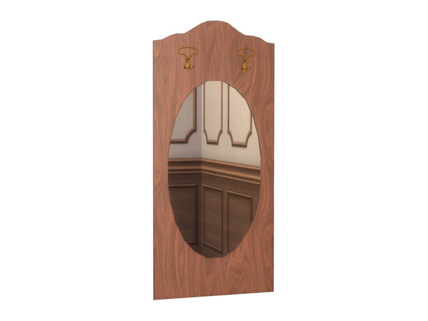 Sims 4 — Beige Hat Rack Mirror by Flovv — A traditional style hat rack with mirror. 