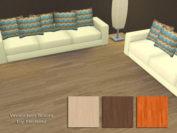 Sims 4 — Wooden floors by Neferu2 — Design wood flooring_4 variations