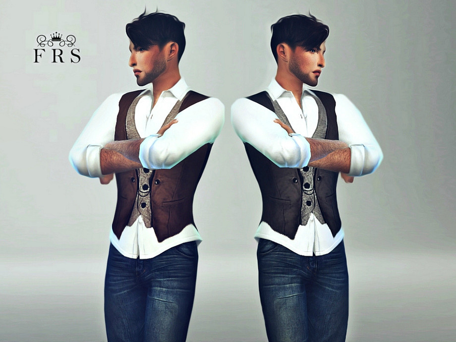 Fashionroyaltysims Male Classic Vest