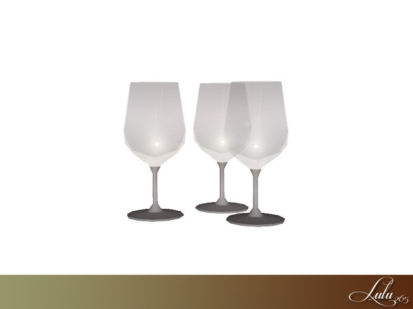 Sims 3 — Classic Kitchen Wine Glass  Decor by Lulu265 — Part of the classic Kitchen Set Made by Lulu @