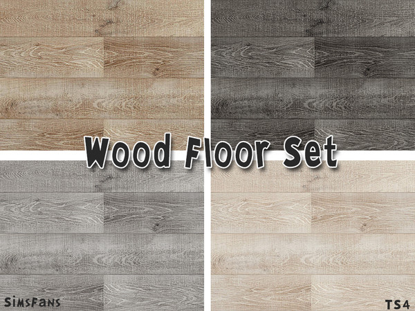 Sims 4 — Wood Floor Set by Melinda-Space — This Set contains 4 floors I hope you like it ^ ^