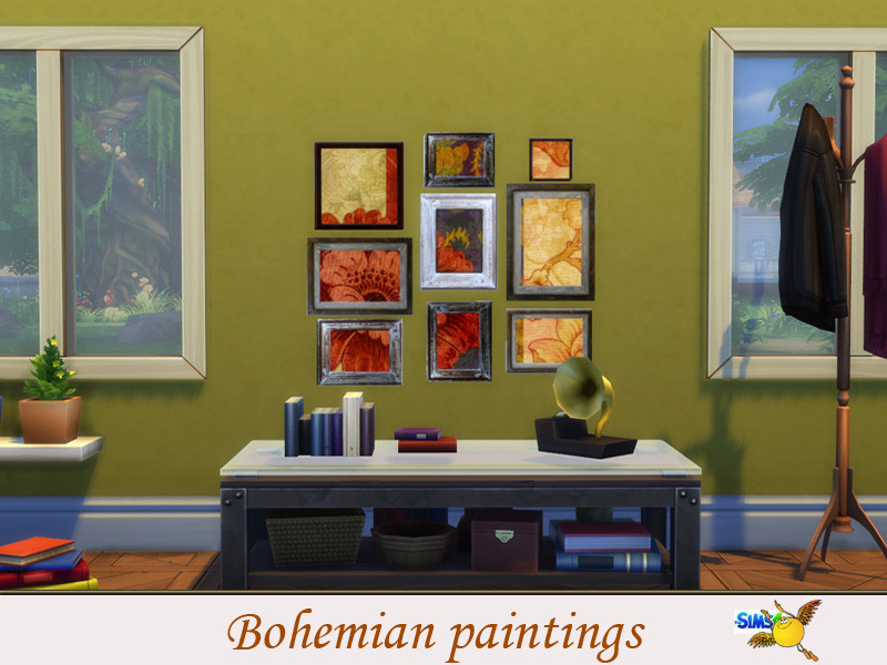 Sims 4 The Sims Resource | evi Bohemian painting 3 by TSR Creator