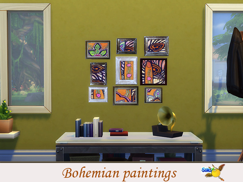Sims 4 The Sims Resource | evi Bohemian painting 4 by TSR Creator