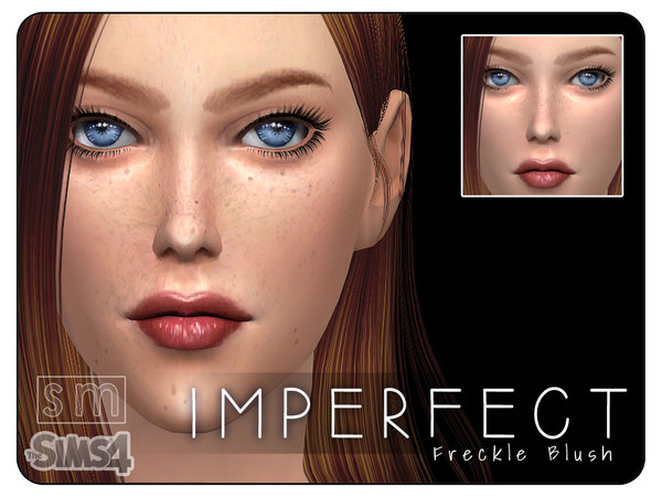 Sims 4 — [ Imperfect ] - Freckle Blush Mask by Screaming_Mustard — This is 2 freckle blush masks to use for your sim. One