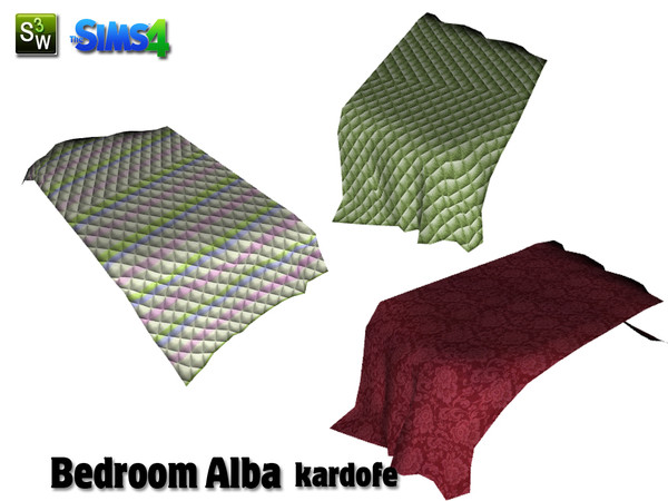 Sims 4 — kardofe_Bedroom Alba_blanket by kardofe — Blanket to put over the bed,