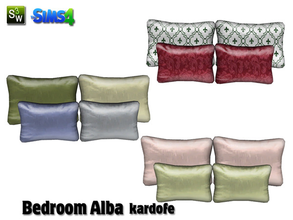 Sims 4 — kardofe_Bedroom Alba_Cushions by kardofe — Put cushions on the bed,
