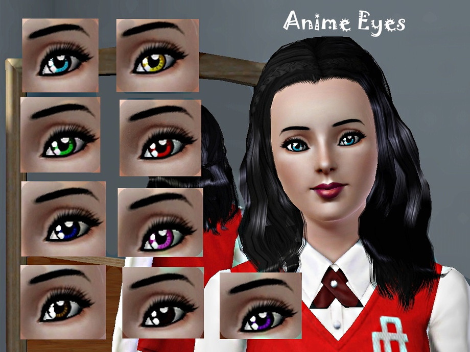 The Sims Resource - Cute Anime Eyes