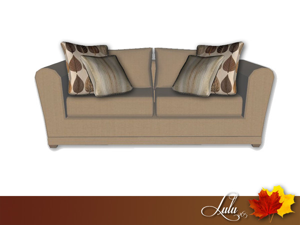 Sims 4 — Autumn Living Love Seat Cushions by Lulu265 — Part of the Autumn Living Set 2 variations included 
