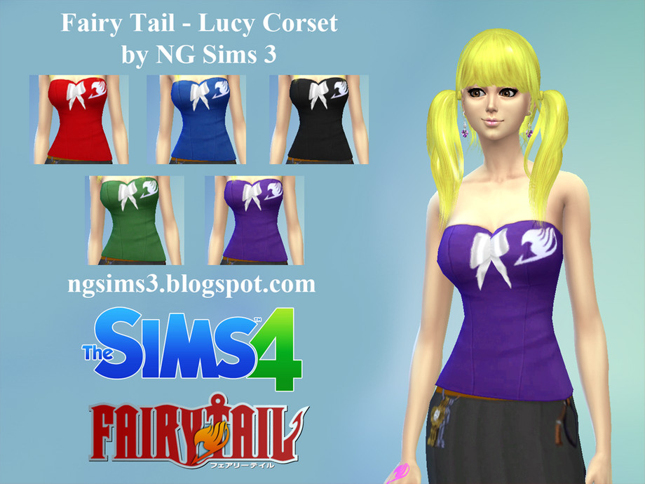 The Sims Resource - Fairy Tail - Lucy Corset