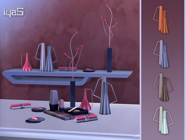 Sims 4 — Contemporary Vases by soloriya — The Contemporary Vase Collection is a melange of modern as well as contemporary