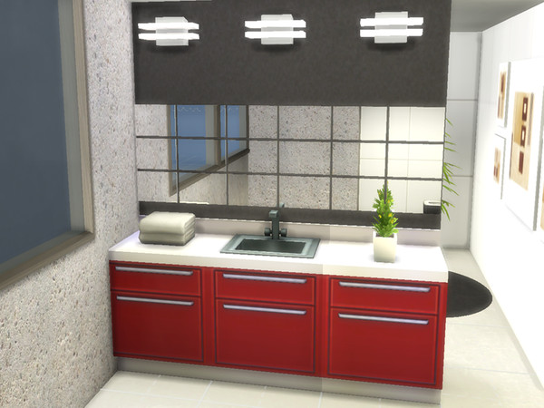 Sims 4 — Wall Mirror 3 by Joy6 — Wall mirror in modernist style