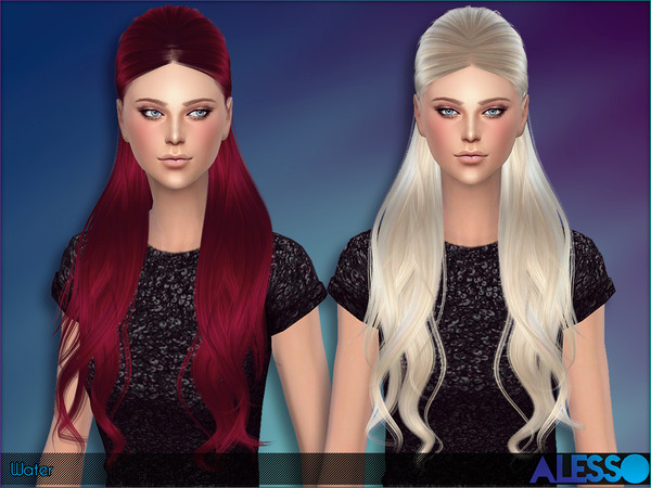Sims 4 — Anto - Water (Hair) by Anto — Wavy hairdo for ladies