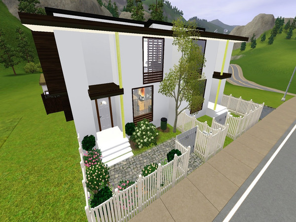 Sims 3 — Modern Complex by Nelaniqt2 — A modern duo complex home for you that enjoy clean exterior and interior. Fully