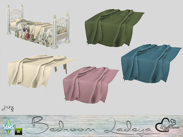 Sims 4 — Ladeya Bedroom Blanket for Singlebed by BuffSumm — Part of the *Bedroom Ladeya*