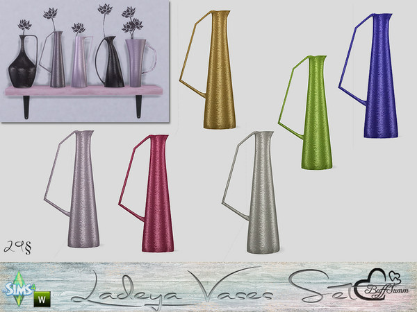Sims 4 — Ladeya Vases Miniset Vase 02 by BuffSumm — Part of the *Vases Ladeya Miniset*
