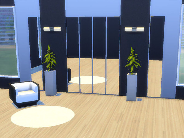 Sims 4 — Wall Mirror REFLECTION 1 by Joy6 — High wall mirror in modernist style