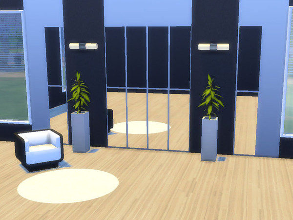 Sims 4 — Wall Mirror REFLECTION 2 by Joy6 — High wall mirror in modernist style
