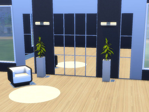 Sims 4 — Wall Mirror REFLECTION 3 by Joy6 — High wall mirror in modernist style