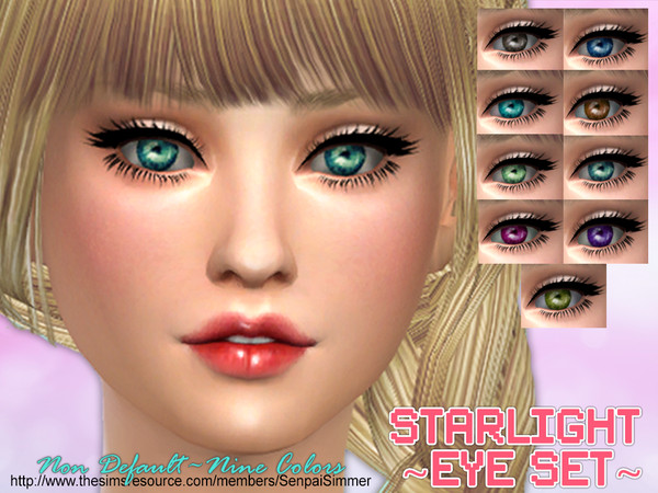 Sims 4 — Starlight Eye Set by SenpaiSimmer — Based off of real human eyes mixed with a starlight glimmer feel! They come