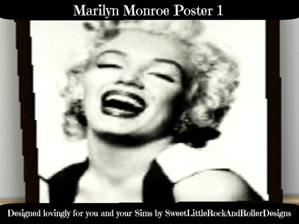 Sims 3 — Marilyn Monroe Poster 1 by SweetLittleRockAndRollerDesigns — Designed lovingly for you and your Sims by the