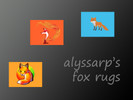 Sims 4 — Fox Rugs by xoalyssarosexo2 — Cute fox rugs!
