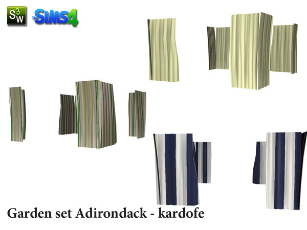 Sims 4 — kardofe_Garden set Adirondack_Curtain by kardofe — Curtains for the pergola