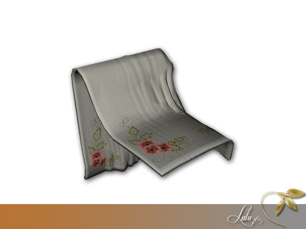 Sims 4 — DeLux Bathroom Draped Towel  by Lulu265 — Part of the DeLux Bathroom Set 2 Colour Variations Included 