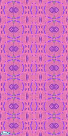 Sims 2 — Retro Patterned Wallpapers - Individual Item by LALIA7 — Available in ten different bright hues.