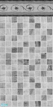 Sims 2 — Gorgeous Tile Black by tamlfra — I remixed a pattern I previously released here and recolored it with a few of