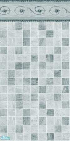 Sims 2 — Gorgeous Tile Slate Grey  by tamlfra — I remixed a pattern I previously released here and recolored it with a