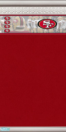Sims 2 — Tiny Tams Sims  49ers - Individual Item by tiny_tams_sims — I created this nice set of 49ers football wall