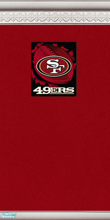 Sims 2 — Tiny Tams Sims  49ers - Individual Item by tiny_tams_sims — I created this nice set of 49ers football wall