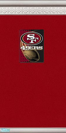 Sims 2 — Tiny Tams Sims  49ers - Individual Item by tiny_tams_sims — I created this nice set of 49ers football wall