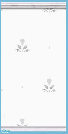 Sims 2 — White on White Wall - 12 by Raveena — Part of the White on White wall set. So the individual images show up