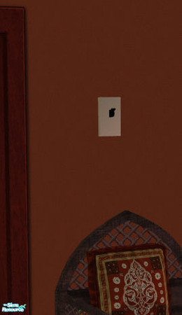 Sims 2 — Decorative Wall Switches - New Mesh by TSR Archive — This is the mesh, you'll need to put this in your download