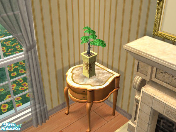 Sims 2 — Buttercup Yellow &Gold Dining Room Plant by foxysensei — Buttercup Yellow & Gold Dining Room: A lovely
