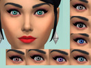 Sims 4 — Eye's Shades by mikabeatsz — A pack with eight recolored eyes.