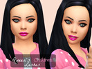 Sims 4 — Queen's Children Eyeliner by Queen_BeeXxx21 — *** Found in Skin Details! *** Made for children, I cant believe
