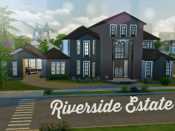 Sims 4 — Family Home - Riverside Estate by ProbNutt — This is a lovely family home, my first of many. It has enough bed