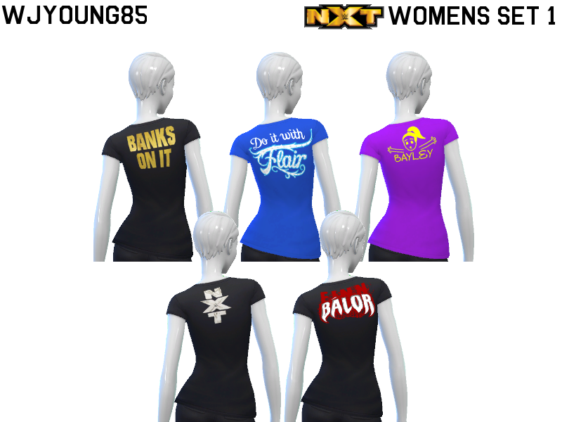 wjyoung85's NXT Women's Tees (Set 1)