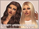 Sims 4 — Purity Lipstick and Gloss by alainavesna — This set allows you to create two beautiful lip looks - either matte