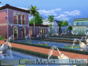 Sims 4 — Cairo Market by Ineliz — Your sims are looking to expand their small retail business? Then Cairo Market is right