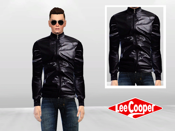 The Sims Resource - Luxury Biker Leather Jacket
